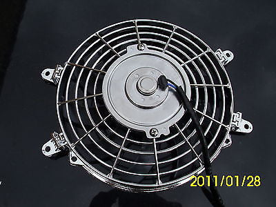 Chrome Thermo Fan Silver Motor Electric Fan 9