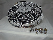 12 INCH LOW PROFILE CHROME HIGH PERFORMANCE THERMO FAN