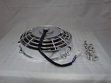 7 INCH CHROME SILVER MOTOR LOW PROFILE HIGH PERFORMANCE THERMO FAN