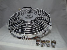 12 INCH LOW PROFILE CHROME HIGH PERFORMANCE THERMO FAN S1