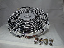 12 INCH LOW PROFILE CHROME HIGH PERFORMANCE THERMO FAN