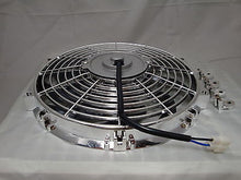 12 INCH LOW PROFILE CHROME HIGH PERFORMANCE THERMO FAN S1