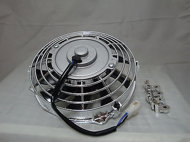 7 INCH 12V CHROME ELECTRIC COOLING FAN PERFORMANCE THERMO FAN 12VOLT