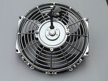 10 INCH LOW PROFILE CHROME HIGH PERFORMANCE THERMO FAN SILVER MOTOR