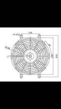 10 INCH 24V LOW PROFILE HIGH PERFORMANCE THERMO FAN 24v