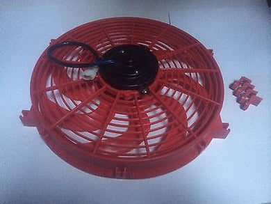 14 INCH 250W 12v LOW PROFILE RED HIGH PERFORMANCE THERMO FAN