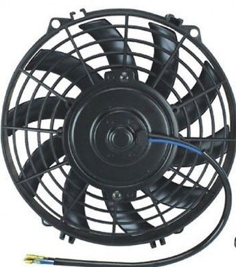 9 INCH 12V LOW PROFILE HIGH PERFORMANCE THERMO FAN 12v BLACK