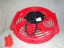 10 INCH LOW PROFILE RED HIGH PERFORMANCE THERMO FAN 12V