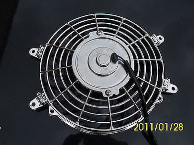 Chrome Thermo Fan  Silver Motor Electric Fan 9