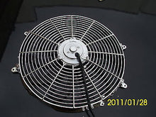 CHROME Thermo Electric Fan 16"  250w 12v free mount kit