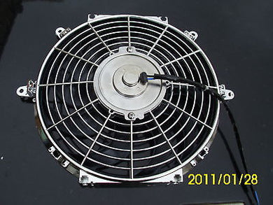 12 INCH LOW PROFILE CHROME HIGH PERFORMANCE THERMO FAN