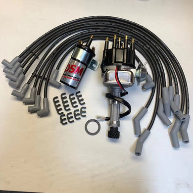 Holden V8 Electronic Distributor Up-Grade 253-304-308 Carby Engine Only coil set leads package